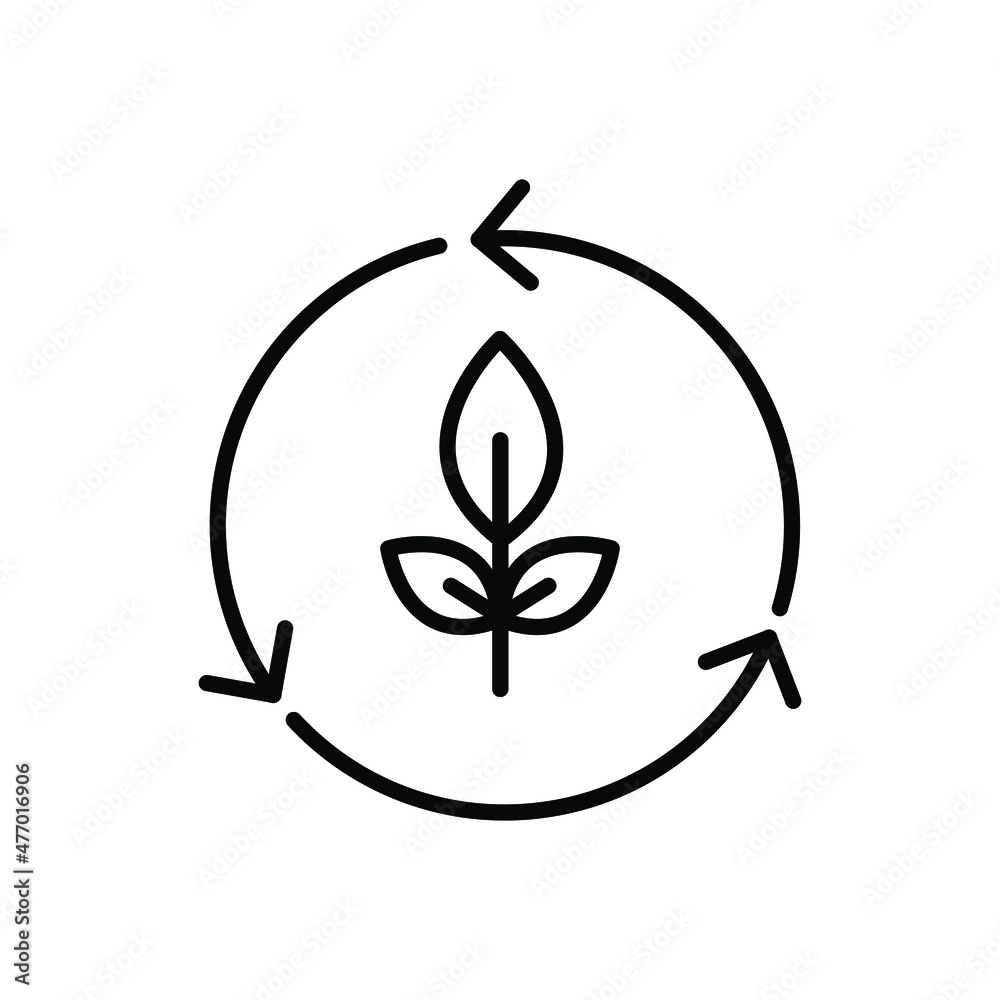 leaf recycle. ecology concept icon vector leaf recycle. ecology concept icon vector