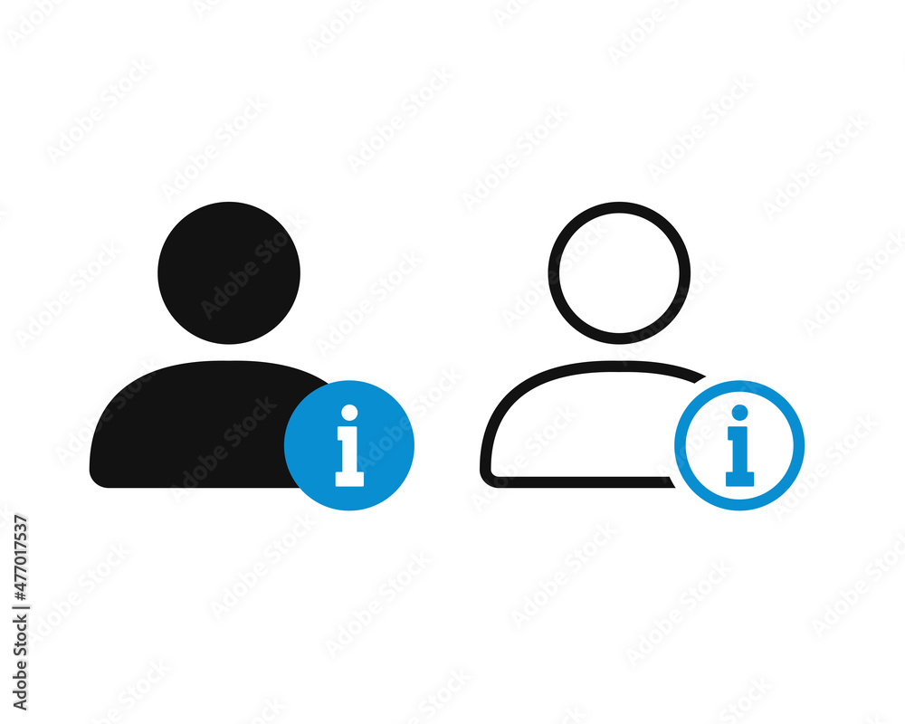 User information icon. Personal info. Illustration vector User information icon. Personal info. Illustration vector