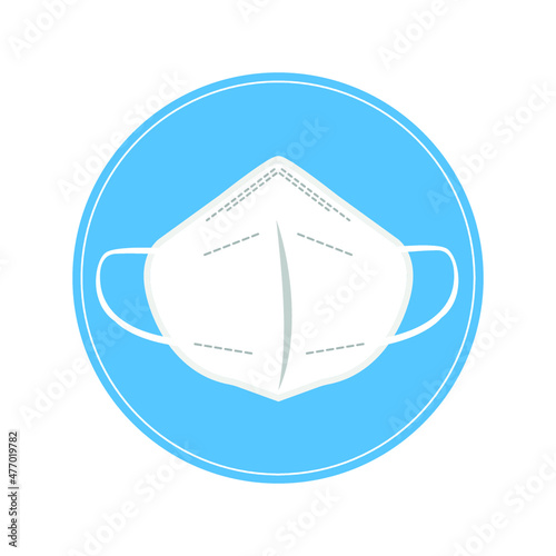 FFP2 face mask icon symbol 