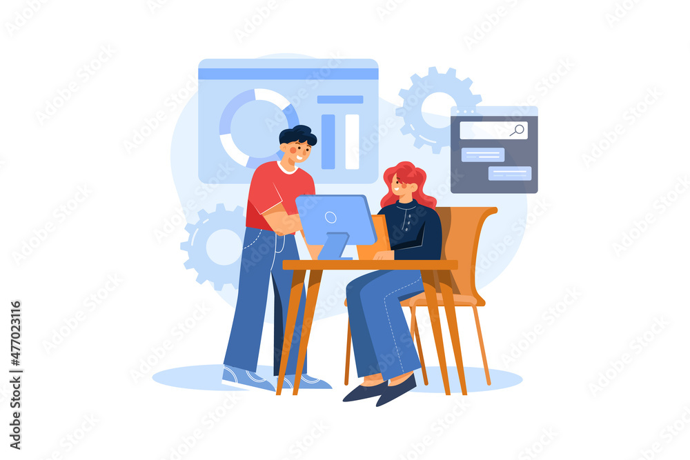 Marketing Team Working On Market Analysis Marketing Team Working On Market Analysis