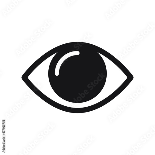 Eye icon, vector symbol isolated