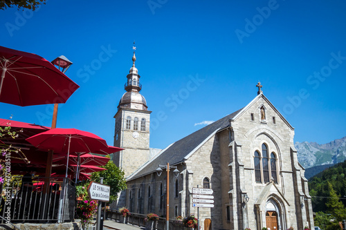 Church in the Village of the Grand Bornand, France