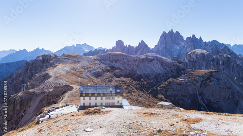 Mountain cabin in the Tre Cime di Lavadero mountain area in the italien Dolomites