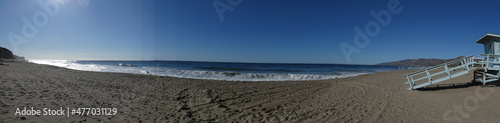 Quadro em tela panorama of zuma beach, malibu