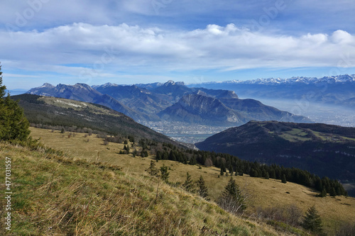 Randonnée automnale au départ d'Engins vers le plateau de la Molière dans le Vercors