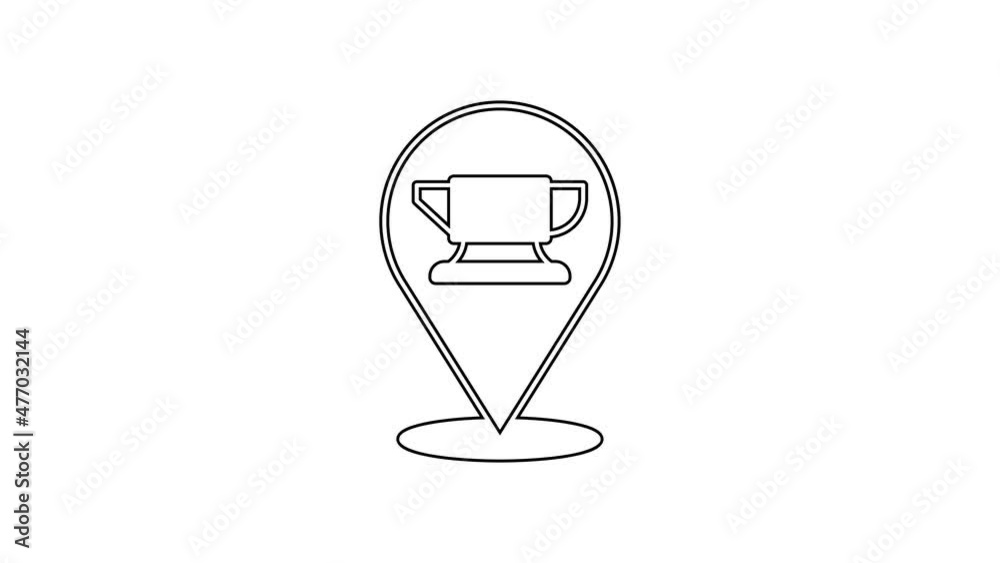 Black line Blacksmith anvil tool icon isolated on white background. Metal forging. Forge tool. 4K Video motion graphic animation Black line Blacksmith anvil tool icon isolated on white background. Metal forging. Forge tool. 4K Video motion graphic animation