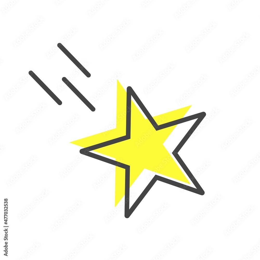 Star icon on white isolated background. Layers grouped for easy editing illustration. For your design. Star icon on white isolated background. Layers grouped for easy editing illustration. For your design.