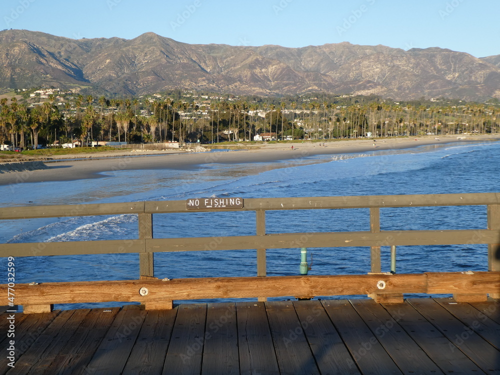 pier in the sea in santa barbara, california pier in the sea in santa barbara, california