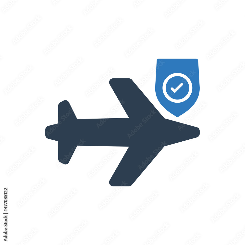 Airplane Insurance Icon - Plane Insurance Icon