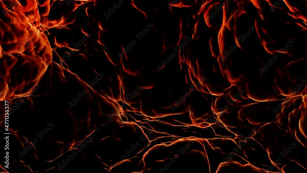 Transparent Fire - 3d render looped with alpha channel