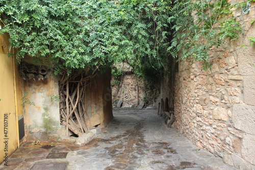 Antique houses in Esplugues de LLobregat, Barcelona, Catalonia, Spain
