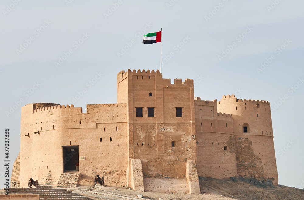 Fototapeta premium a fortress built by the Wahhabis in the Arab Emirates