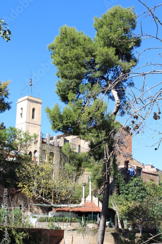 Antique houses in Esplugues de LLobregat, Barcelona, Catalonia, Spain
