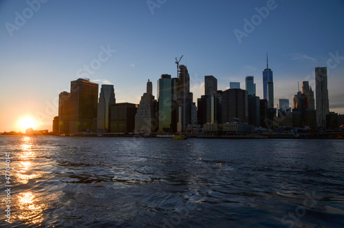 Photos New York City Manhattan Skyline Water View USA Skyscrapers