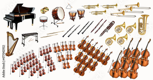 Symphony orchestra diagram