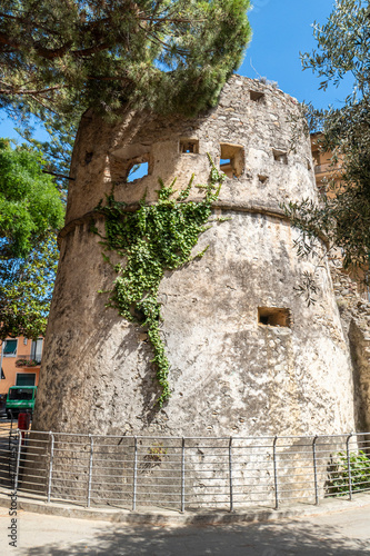 Ancient tower in Taggia photo