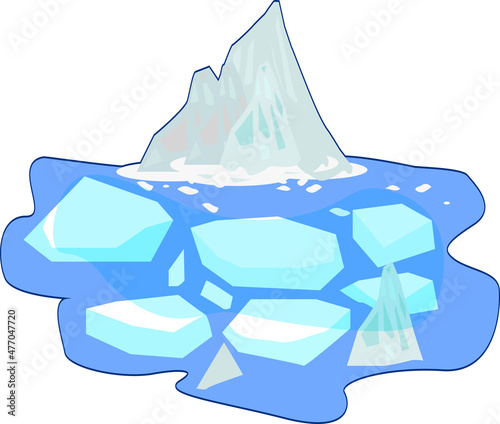 氷山と流氷