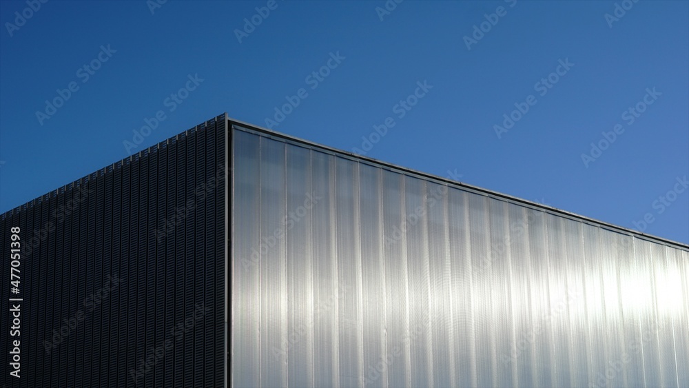 facade of modern building against sky facade of modern building against sky