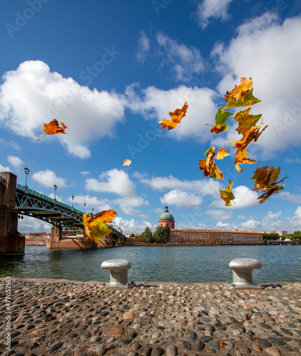 The most wanted view of Pont neuf bridge in Toulouse city in occitanie, France.
Natural look and ready to be in front of your magazine, design and posters