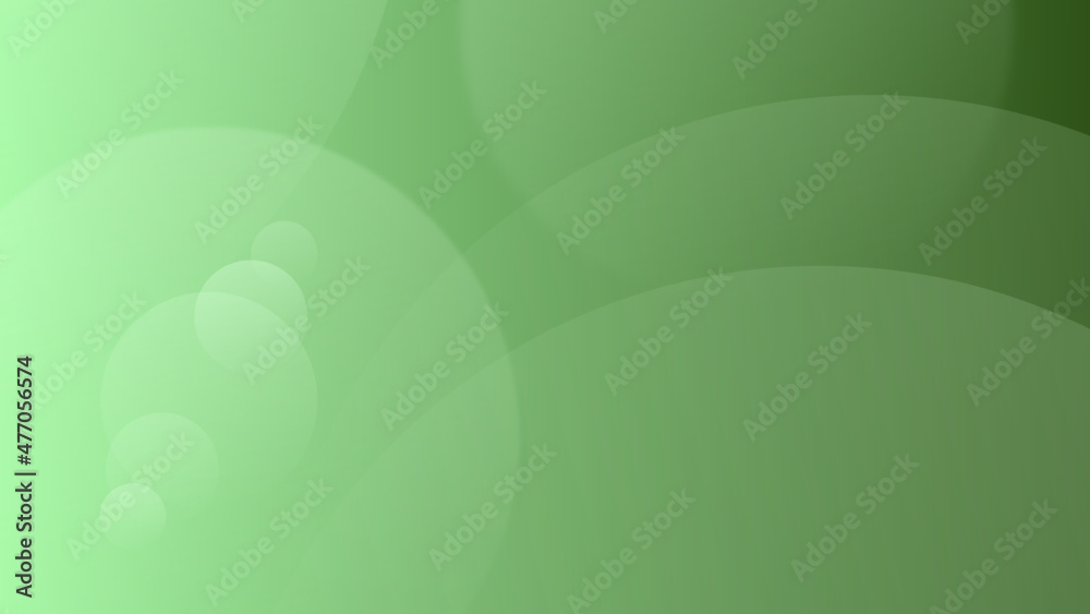 
Abstract green background with space for text. Green circles and waves with blur and shadows. 3d vector graphics on vintage background.