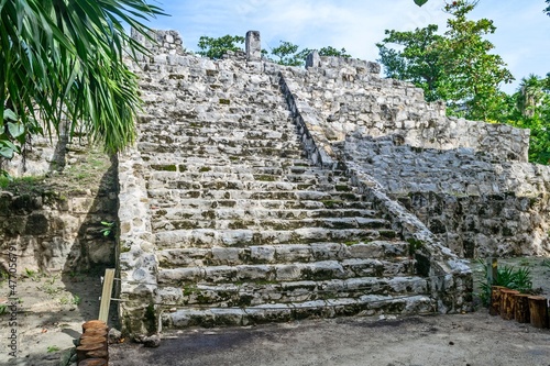 San Miguelito Ruins. Cancun, Mexico. photo