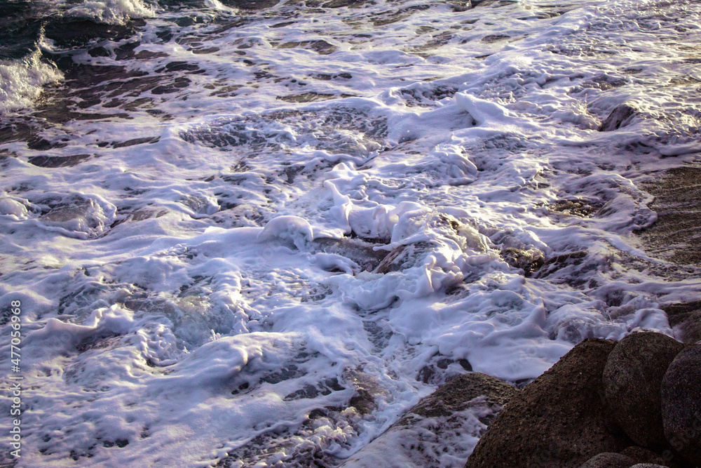 waves on the beach