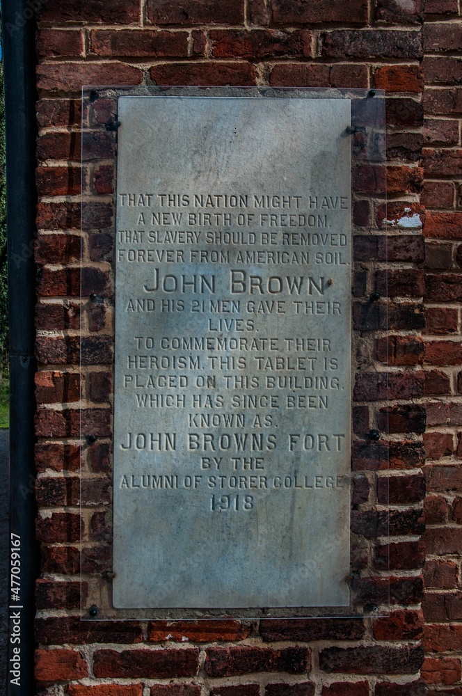 Memorial to John Brown, Harpers Ferry, West Virginia, USA Memorial to John Brown, Harpers Ferry, West Virginia, USA