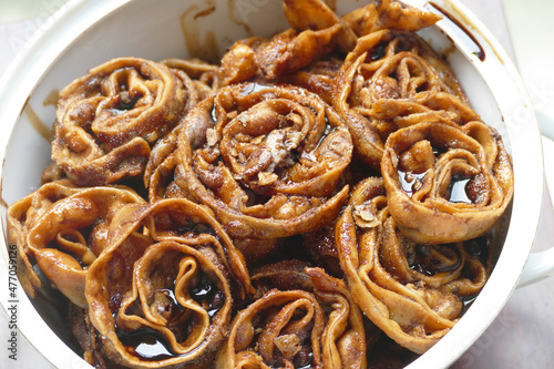 Cartellate. Tipici dolci natalizi del sud Europa photo