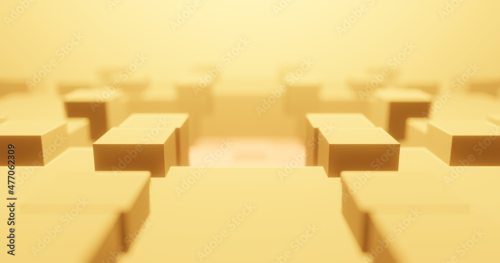 Render with square background with soft focus Render with square background with soft focus