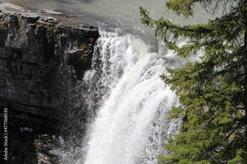 waterfall in the forest, Nordegg, Alberta