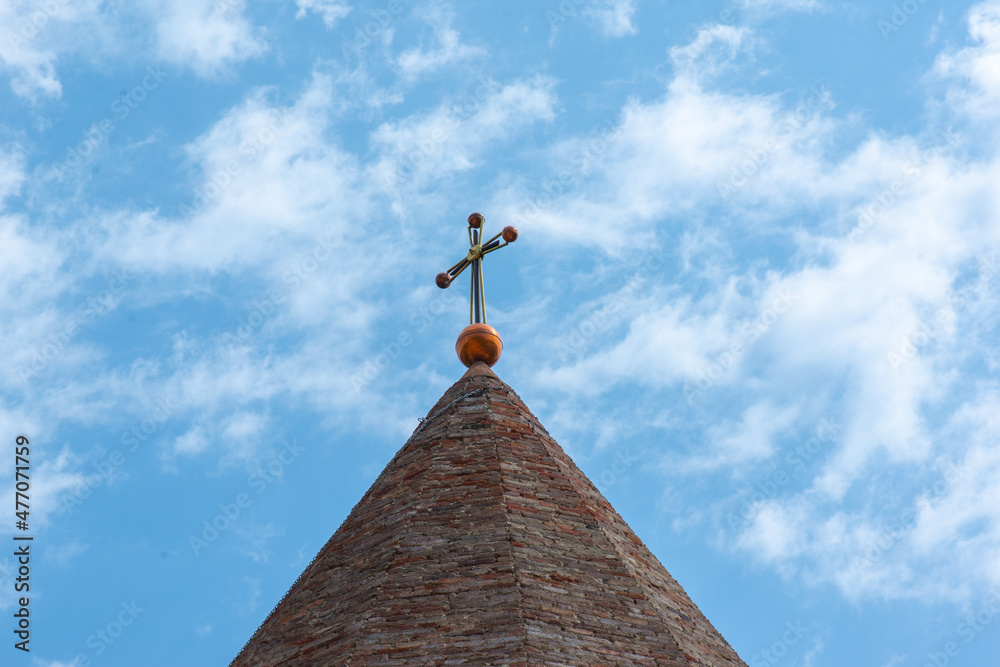 cross on the dome in the Anvnuri fortress cross on the dome in the Anvnuri fortress