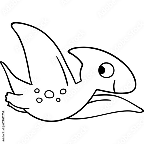 Doodle baby dinosaur cartoon