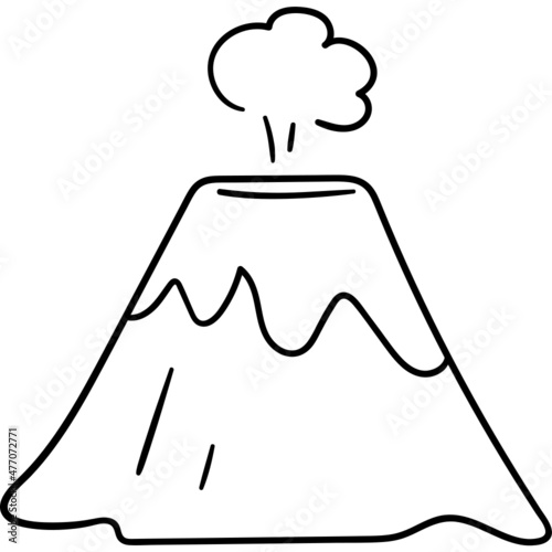 Doodle volcano