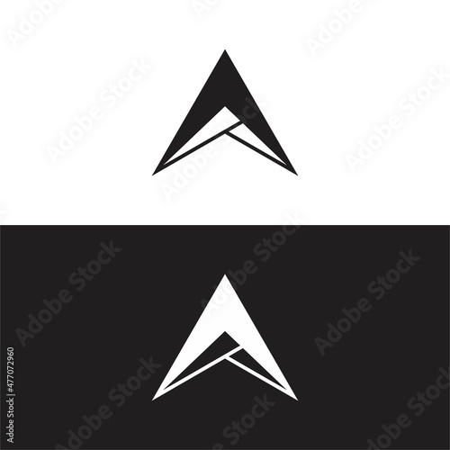 triangle logo vector design simple