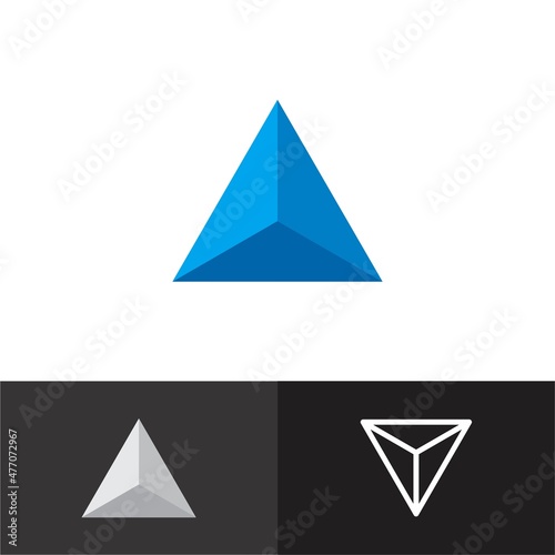 triangle logo vector design simple