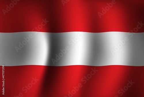Austria Flag Background Waving 3D. National Independence Day Banner Wallpaper