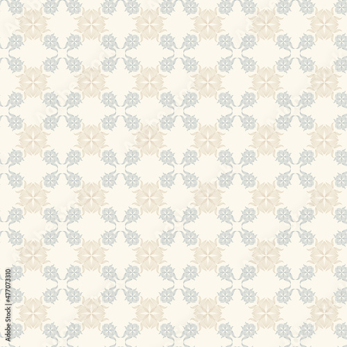 abstract decorative natural floral seamless pattern design