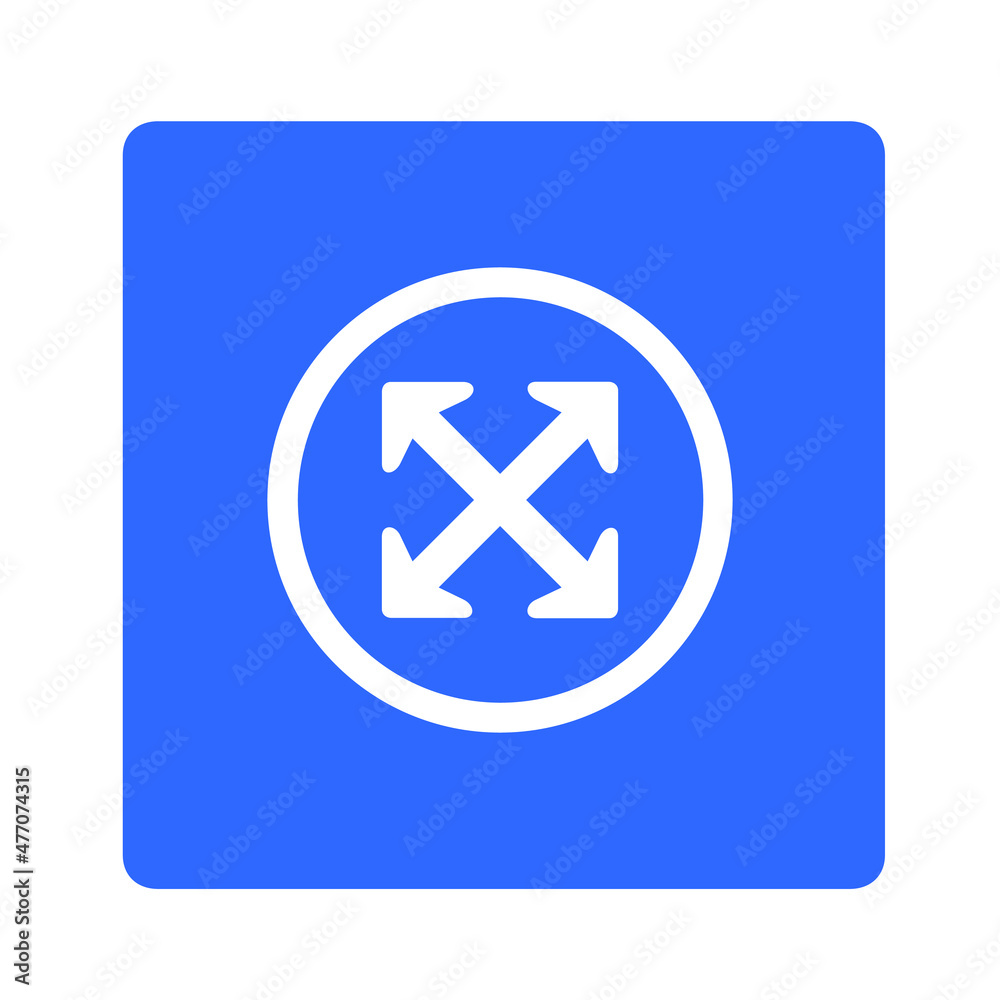 Arrows in four directions. Four side arrow icon. Arrow icon illustration vector sign symbol for your project. Flat design style. Vector illustration in circle isolated on white background Arrows in four directions. Four side arrow icon. Arrow icon illustration vector sign symbol for your project. Flat design style. Vector illustration in circle isolated on white background