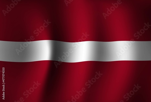 Latvia Flag Background Waving 3D. National Independence Day Banner Wallpaper