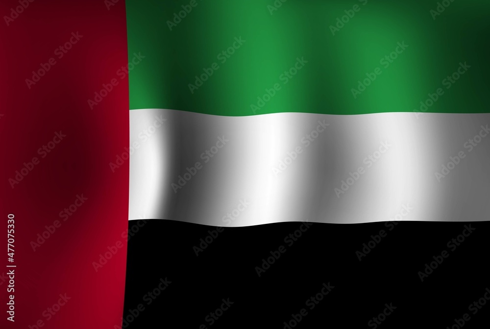 United Arab Emirates Flag Background Waving 3D. National Independence Day Banner Wallpaper United Arab Emirates Flag Background Waving 3D. National Independence Day Banner Wallpaper