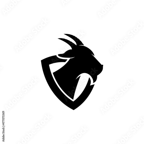goat logo icon design vector