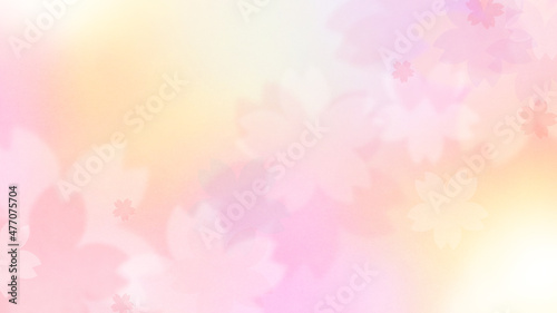 Pastel color background material using cherry blossoms 