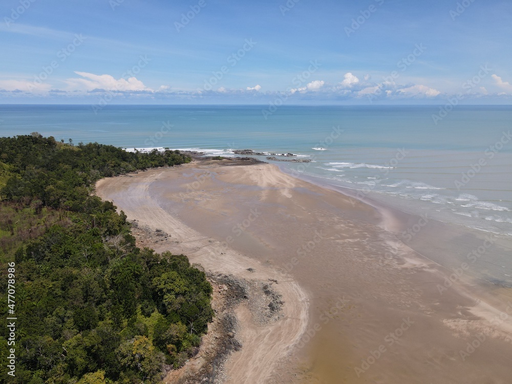 The Pugu, Gondol, Siar and Pandan Beaches of Lundu area at the most southern part of Sarawak and Borneo Island