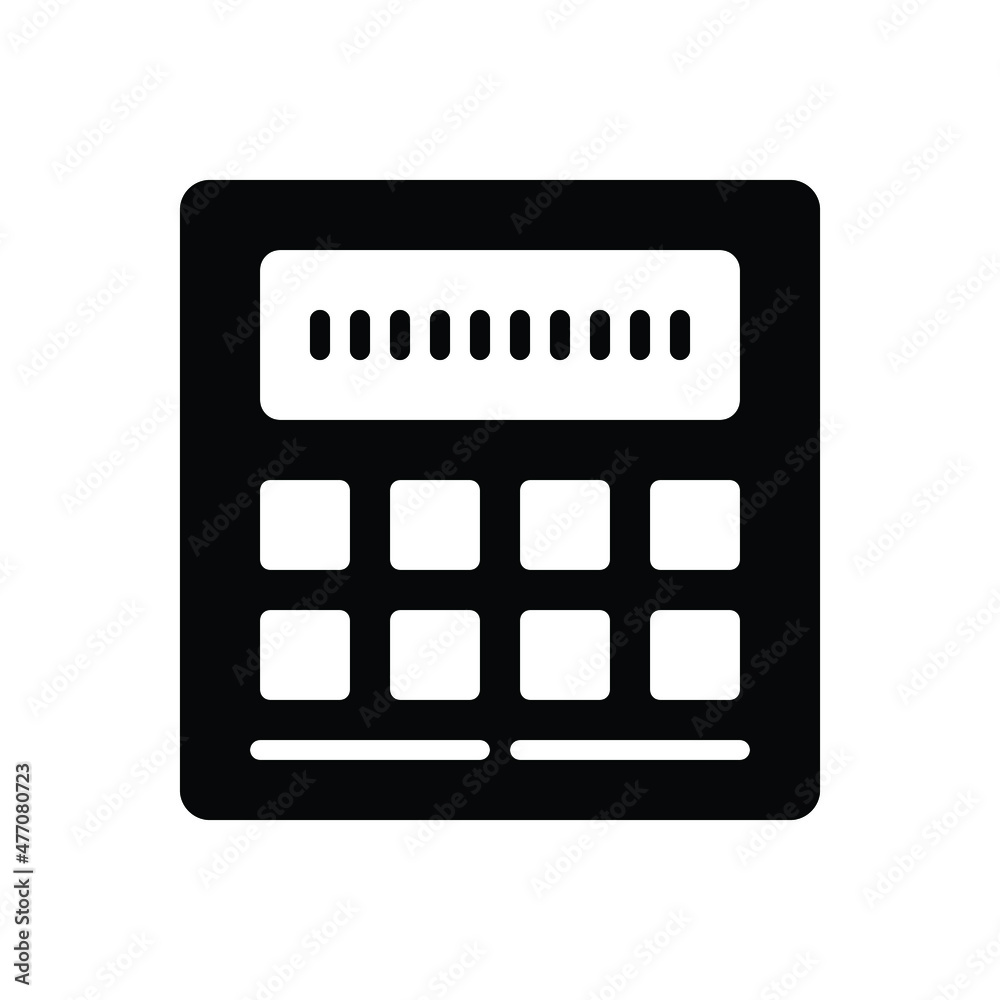 Black solid icon for col calculation Black solid icon for col calculation