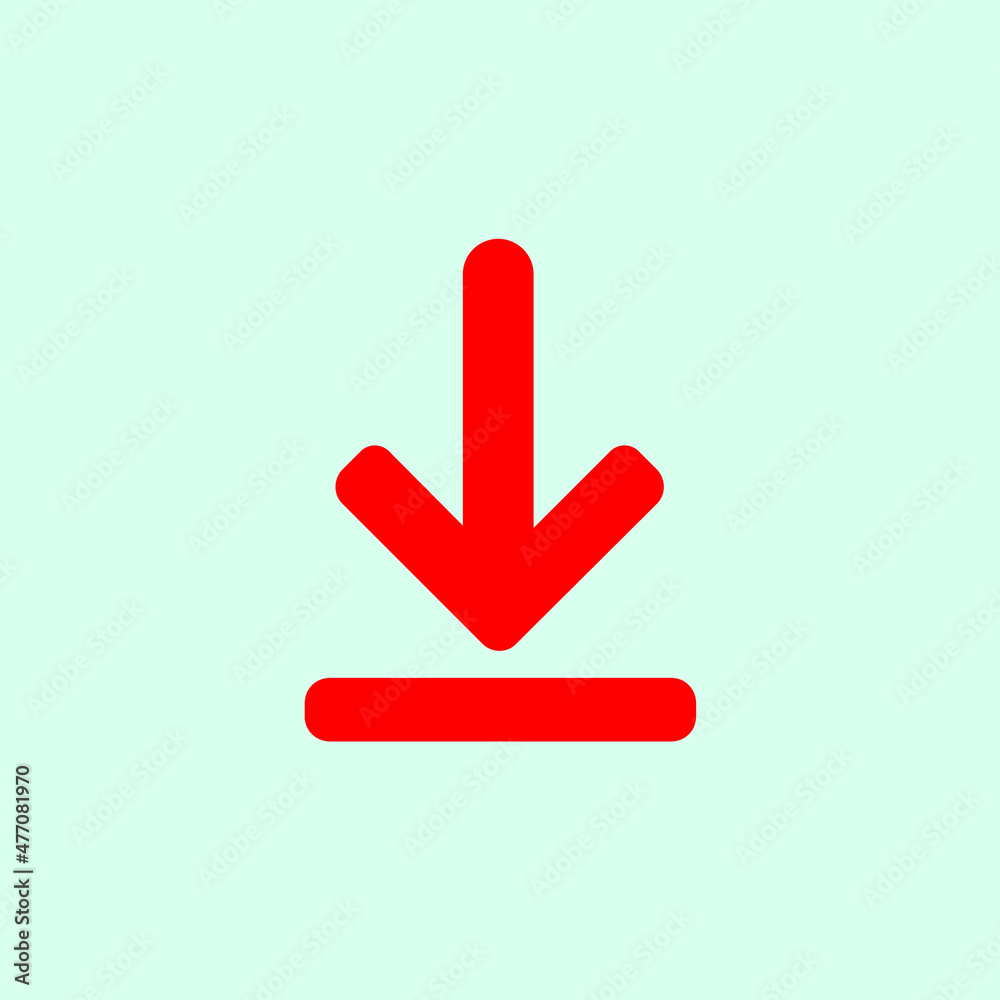 Red arrow icon vector EPS- 10
