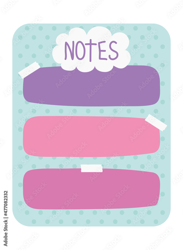 colorful notes page colorful notes page