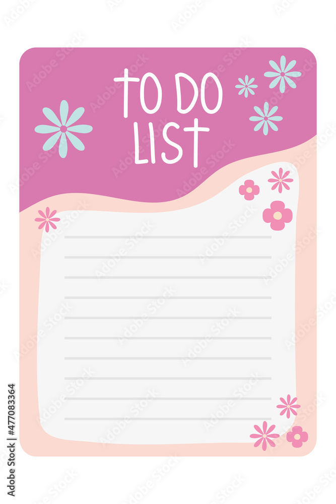floral to do list