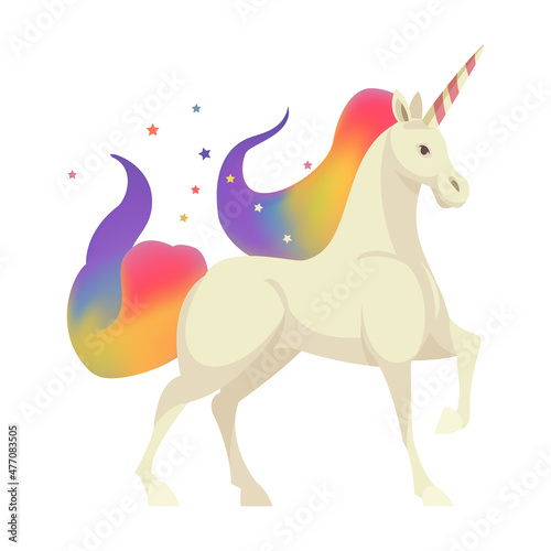 Obraz na plátně Unicorn Magical Creature Composition