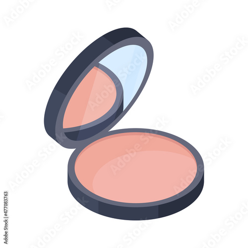Powder Case Isometric Composition