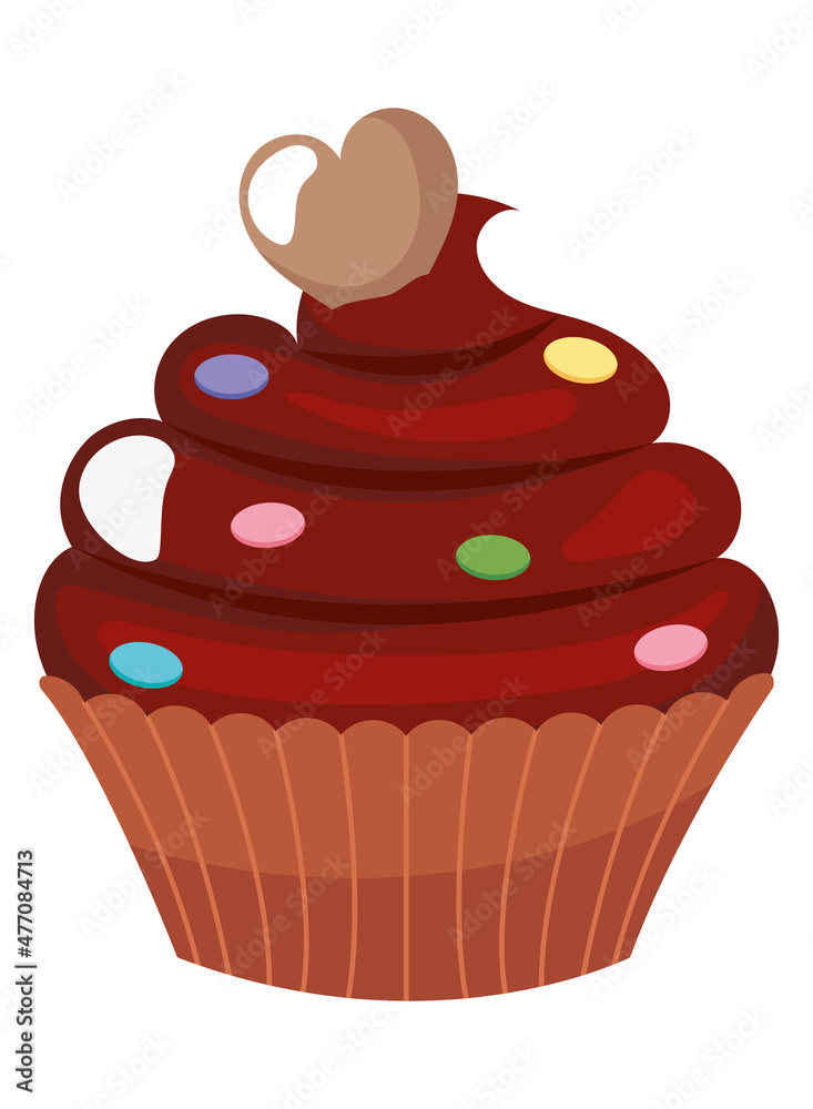 cupcake with colorful sprinkles cupcake with colorful sprinkles